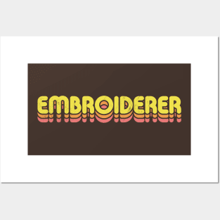 Retro Embroiderer Posters and Art